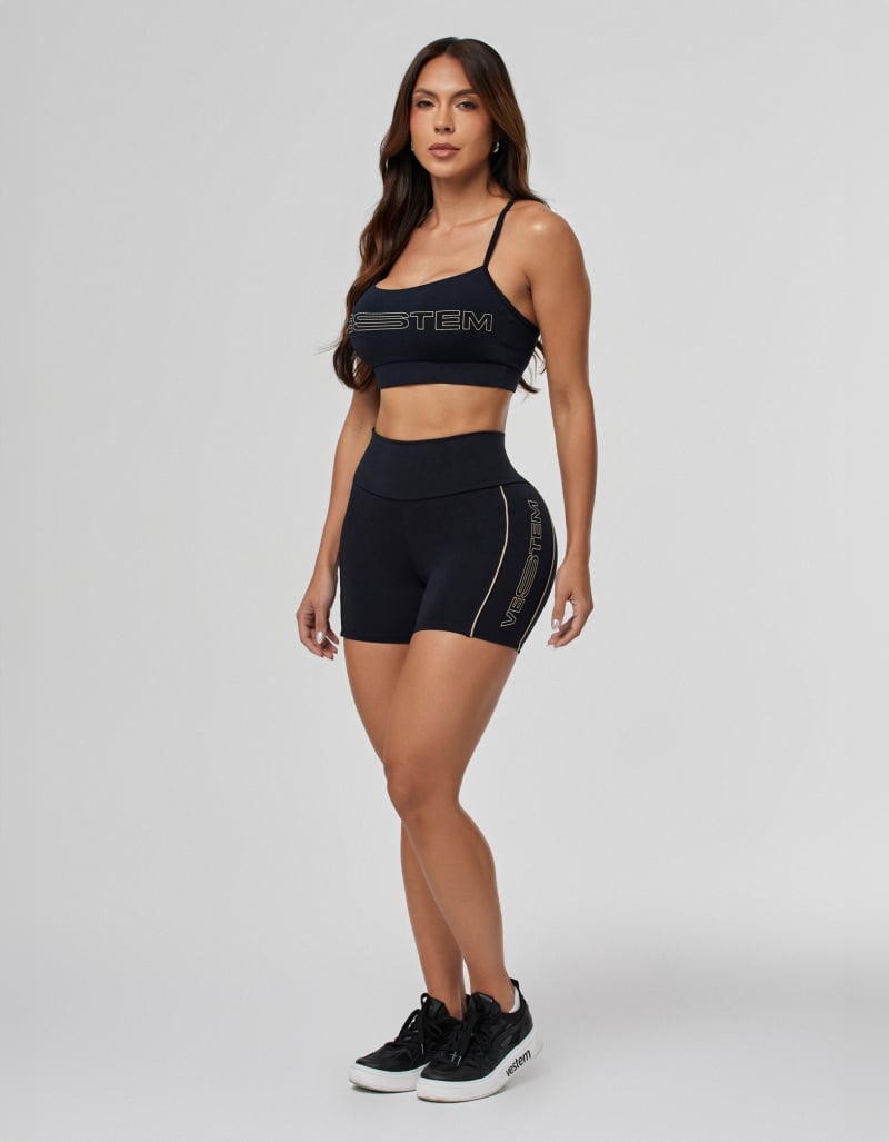 Shape Up Juju Black Shorts