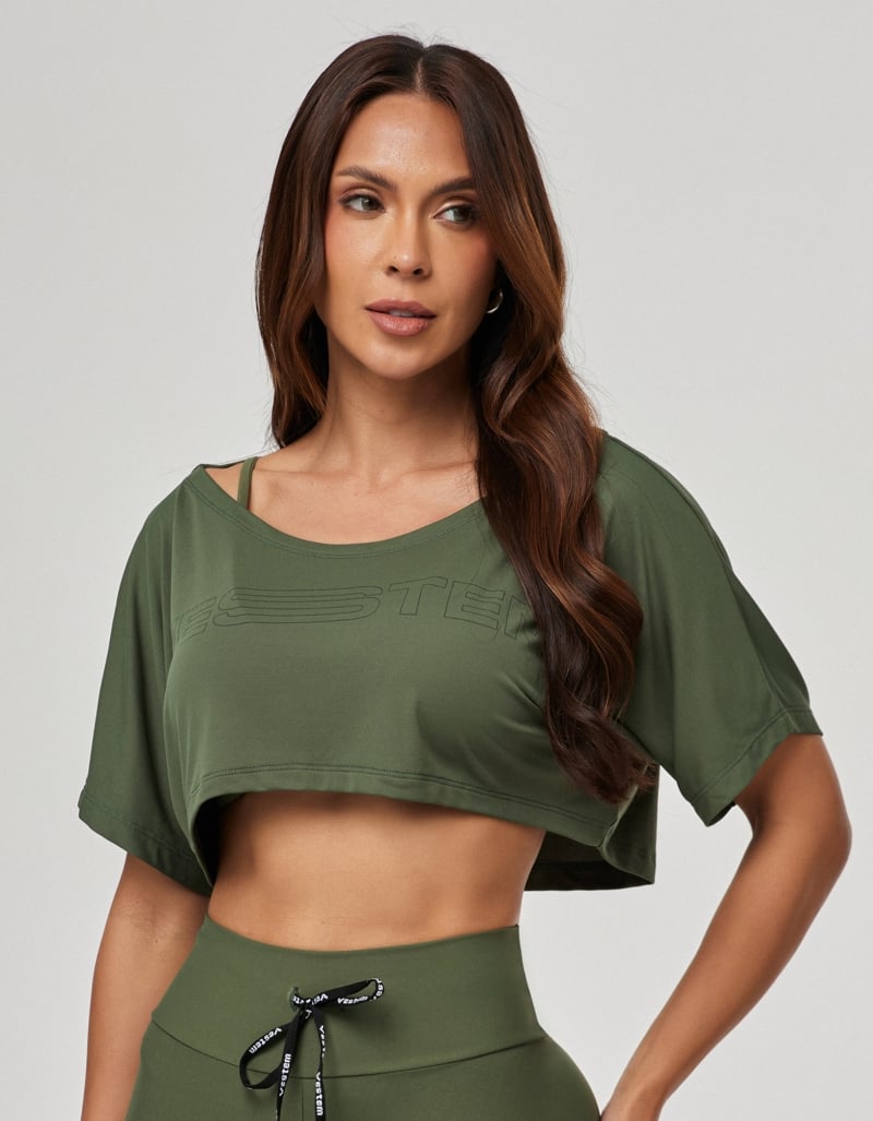 Dry Fit Short Sleeve T-Shirt Set – Green Croco