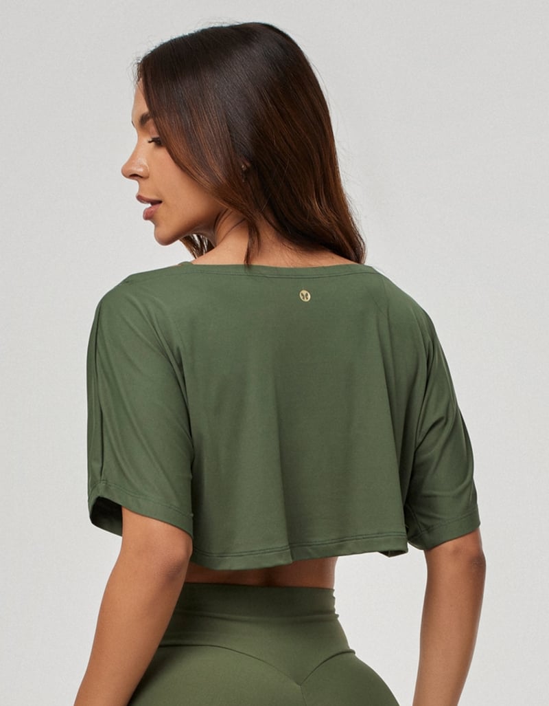 Dry Fit Short Sleeve T-Shirt Set – Green Croco