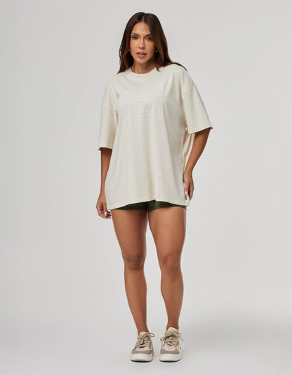 Women's Oversized T-Shirt Legacy Beige Luna