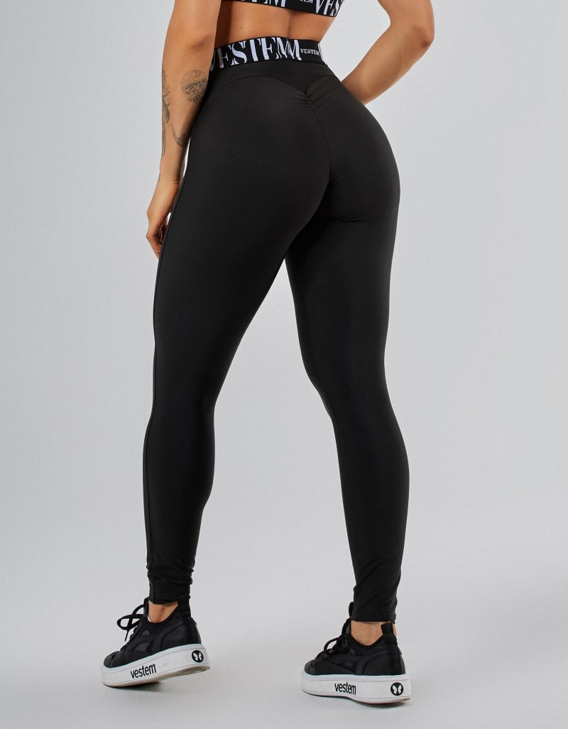 Black Gym Invisible Lift Leggings