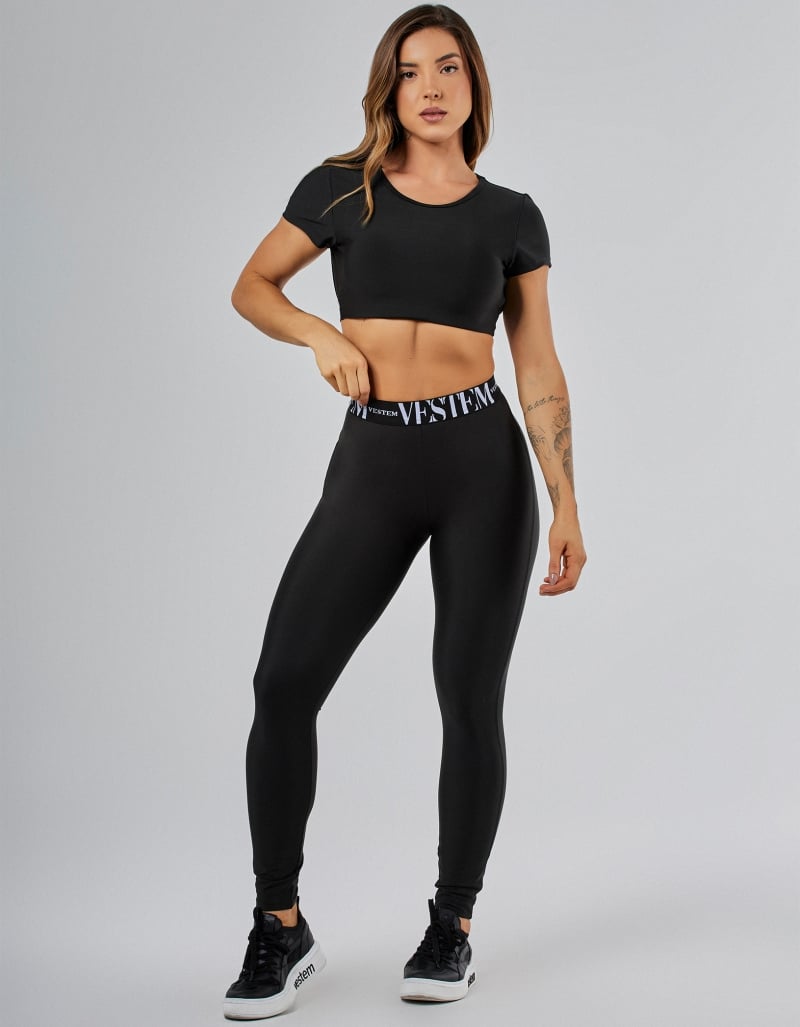 Black Gym Invisible Lift Leggings