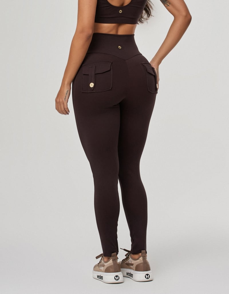 Coffee Brown Origem Pocket Legging