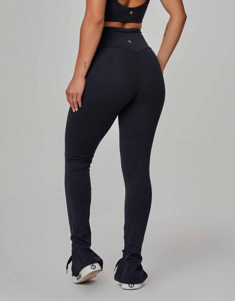 Luxe Slit Legging – Black