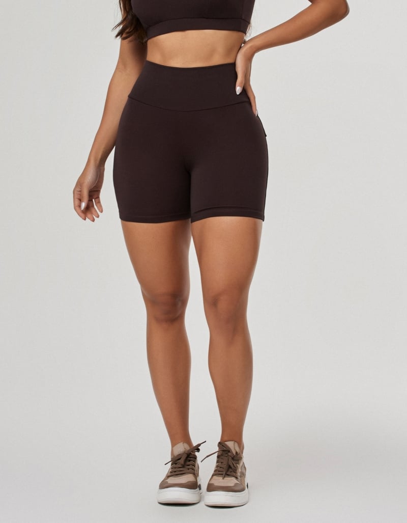 Origem Shorts with Pockets – Coffee Brown