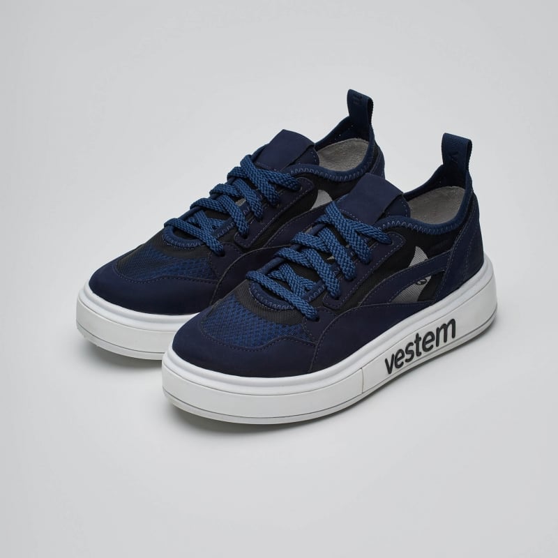 Frida Multicolor Navy Blue Sneakers