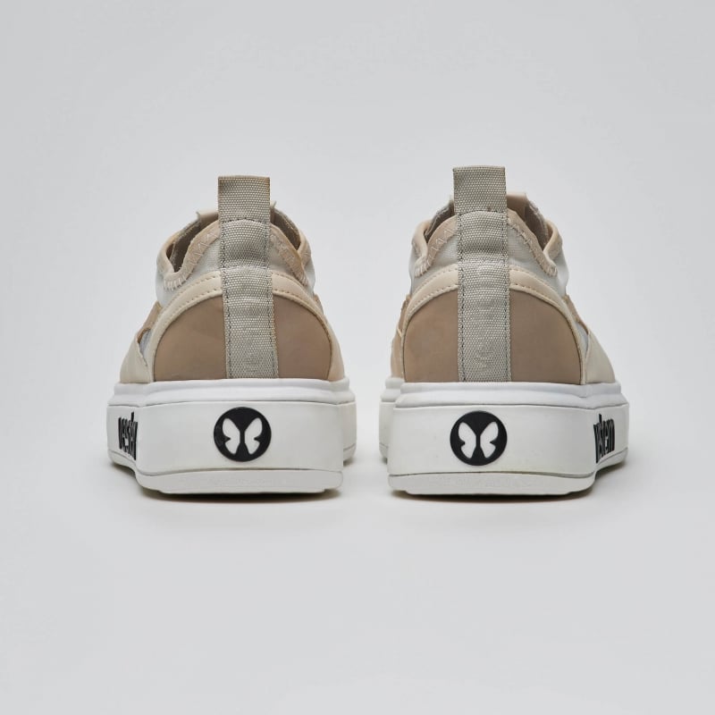 Frida Multicolor Off-White & Sand Beige Sneakers