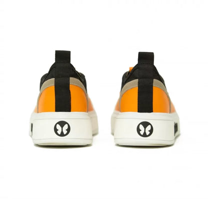 Frida Multicolor Black & Orange Sneakers