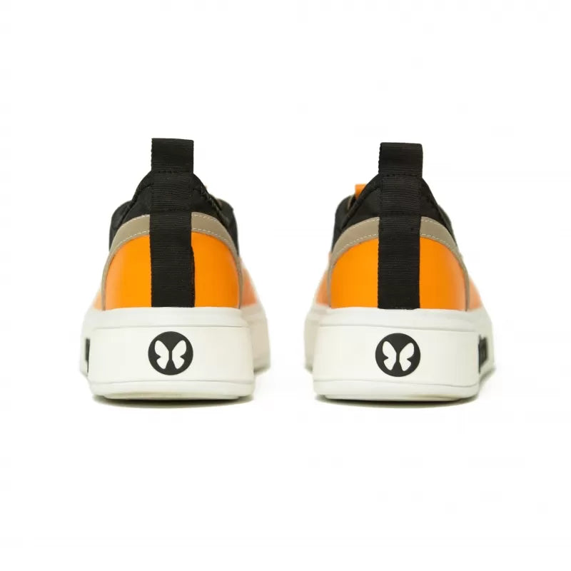 Frida Multicolor Black & Orange Sneakers