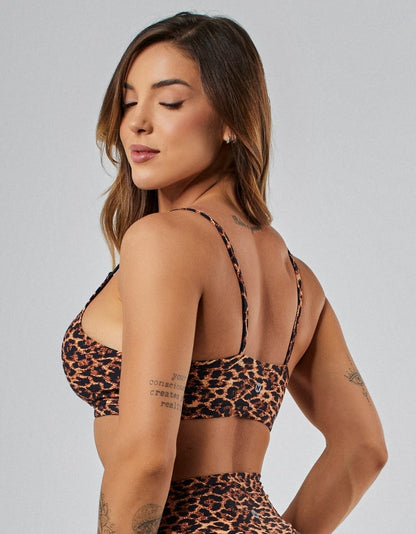Ju Golden Leopard Light Support Top