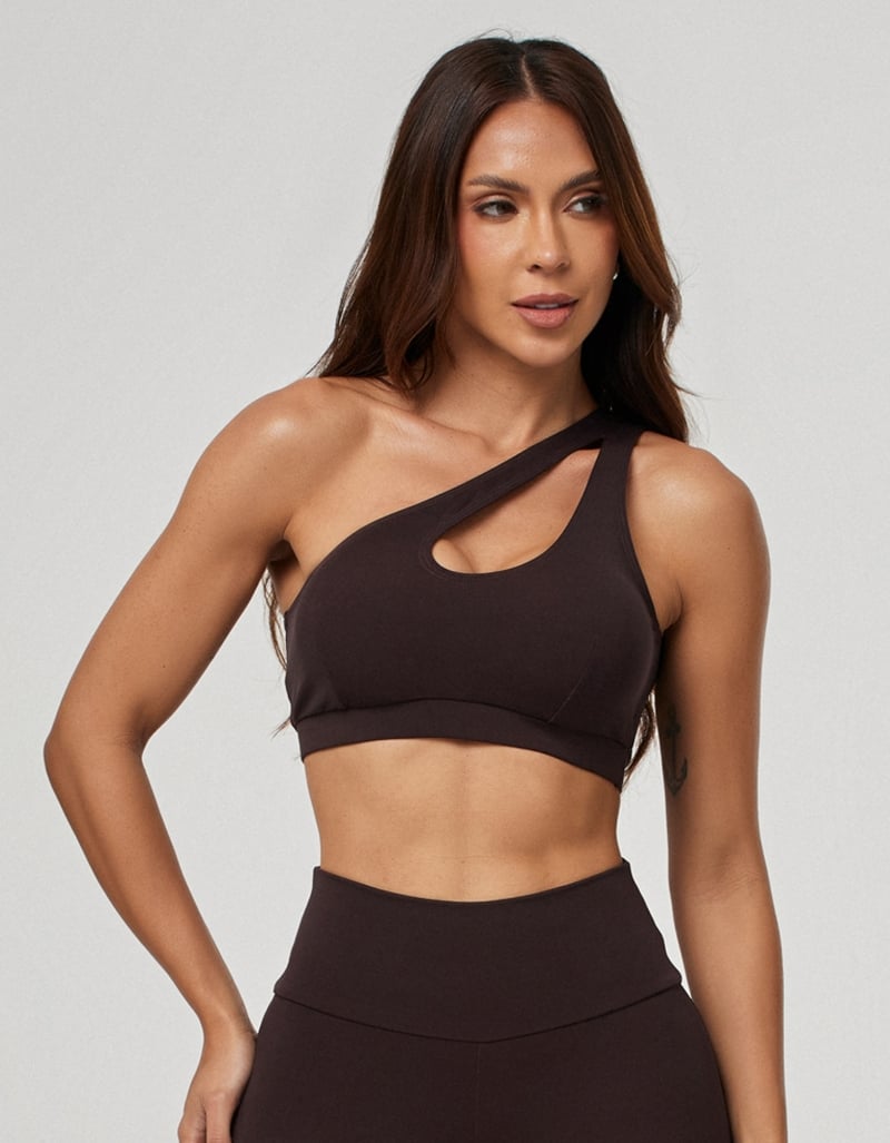 Origem High Support Top – Coffee Brown