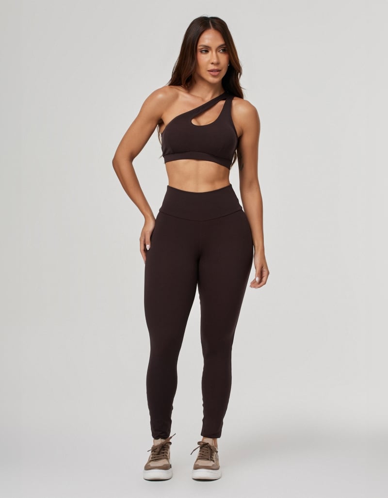 Origem High Support Top – Coffee Brown