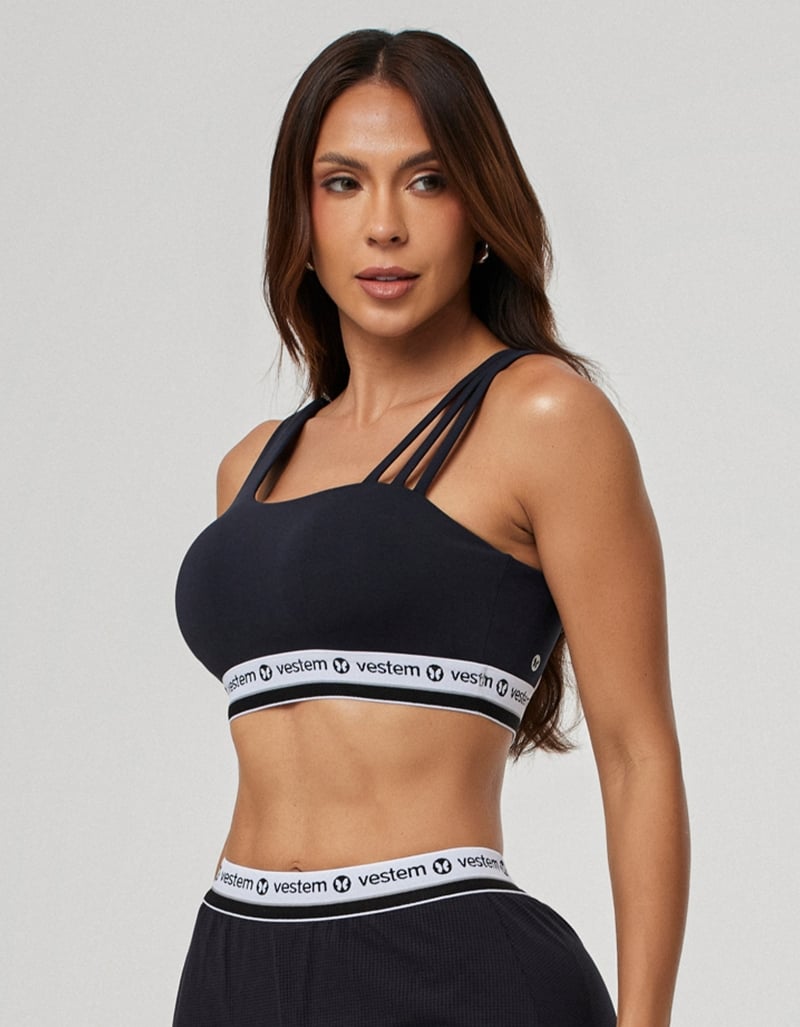 Intense High Support Top – Black