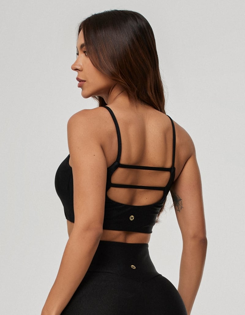 Luxe Light Support Top – Black