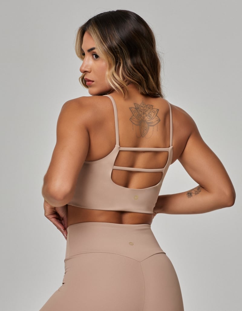 Luxe Light Support Top – Khaki Beige