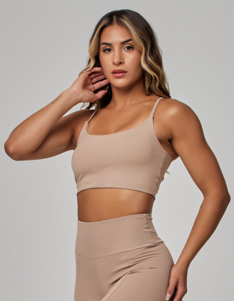 Luxe Light Support Top – Khaki Beige