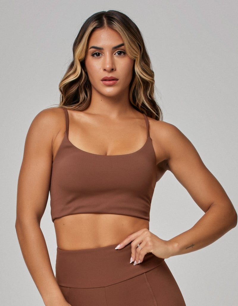 Luxe Light Support Top – Duo Coffee Brown