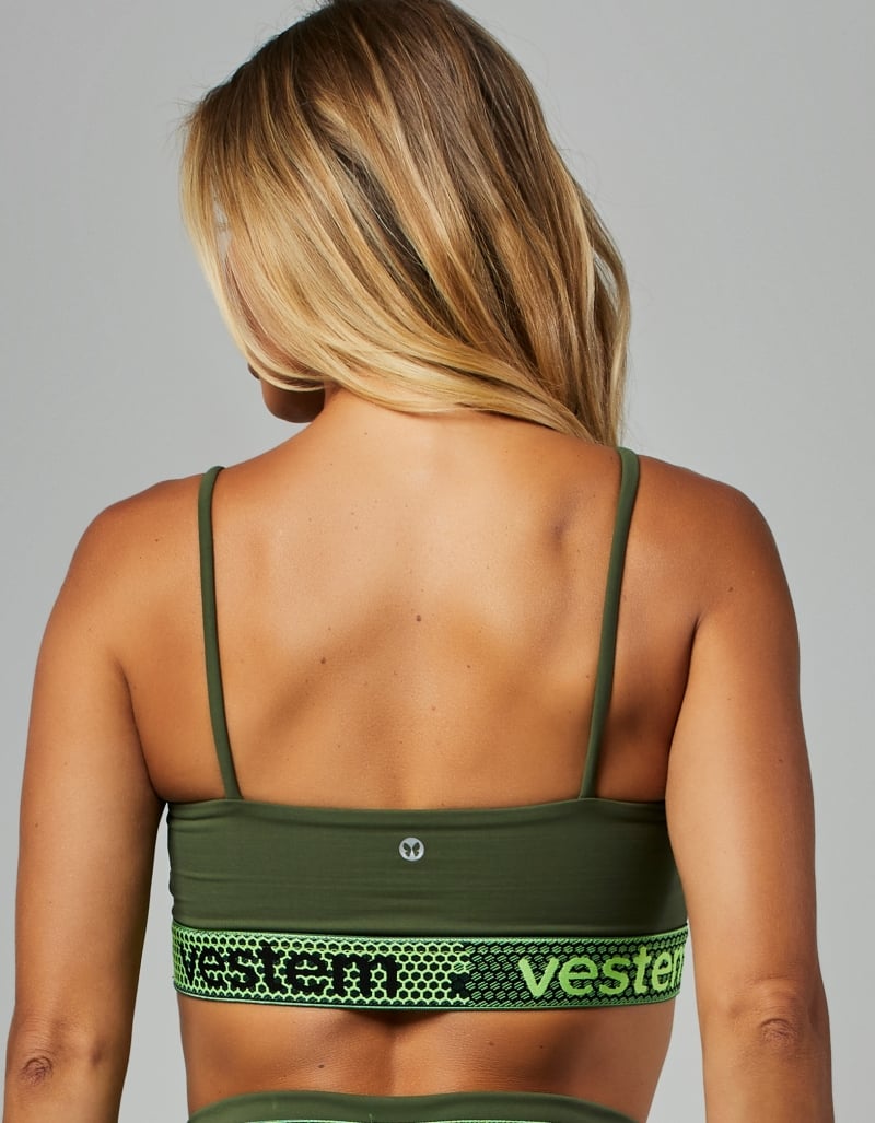 Legacy Women’s Medium-Support Elastic Top – Crocodile Green